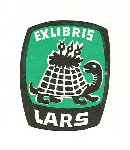 Exlibris by Jörgen Brockdorff-Nielsen from Denmark for Lars Rödel - Fauna 