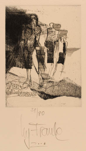 Exlibris by Regina Franke from Germany for Rosemarie Aschenbach - Group 