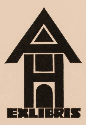 Exlibris by Jan Battermann from Netherland for Agatha Heeren - 