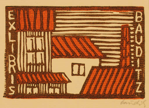 Exlibris by Chr. W. Bauditz from Denmark for Chr. W. Bauditz - Architecture 