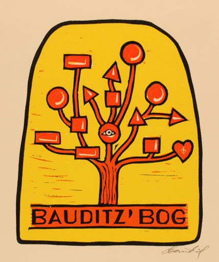Exlibris by Chr. W. Bauditz from Denmark for Chr. W. Bauditz - 