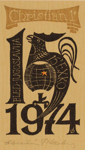 Exlibris by Christian Blæsbjerg from Denmark for ? ? - 