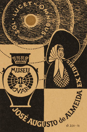 Exlibris by Christian Blæsbjerg from Denmark for Jose Augusto de Almeida - 