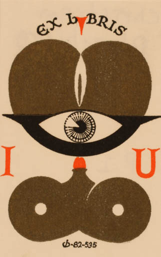 Exlibris by Christian Blæsbjerg from Denmark for Ichigoro Uchida - Erotica 