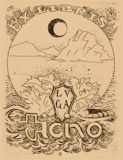 Exlibris by Virgilio Tramontin from Italy for ? ? - 