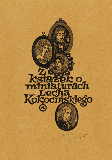 Exlibris by Zbigniew Dolatowski from Poland for Lecha Kokocinskiego - Portrait 