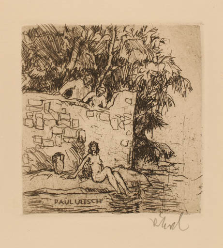 Exlibris by Rudolf Koch from Germany for Paul Ultsch - 