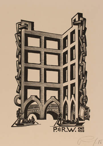 Exlibris by Anatolij Kalaschnikow from Russia for Paul & Renate Woudhuÿsen - 