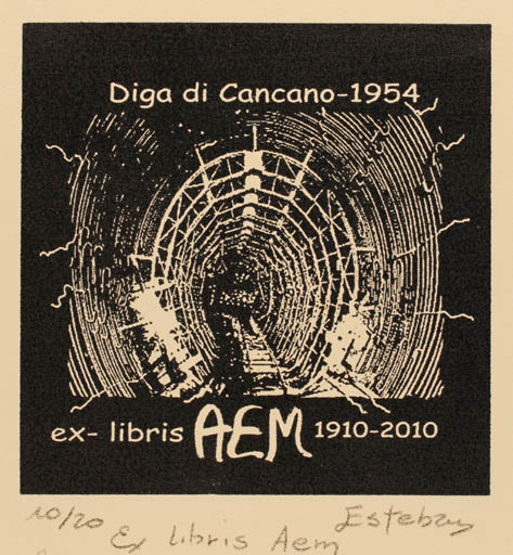Exlibris by Liliana Esteban from Argentina for ? AEM - 