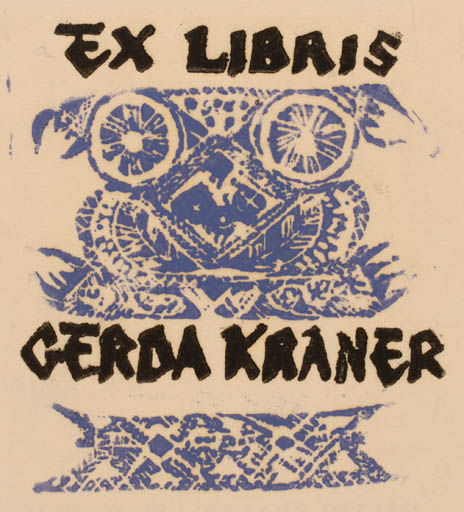 Exlibris by Valter Kraner from Estonia for Valter Kraner - 