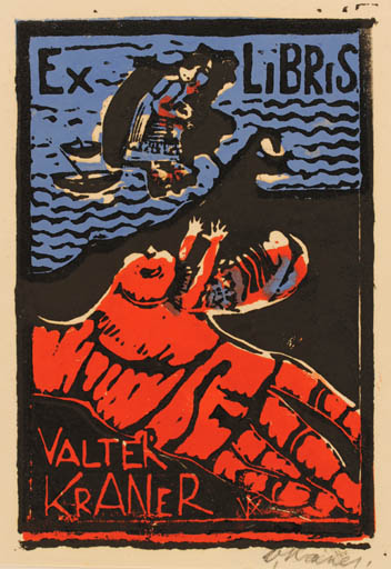 Exlibris by Valter Kraner from Estonia for Valter Kraner - Child Hand(s) 