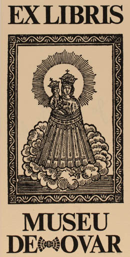 Exlibris by Jo Erich Kuhn from Sweden for Museu De Ovar Ovar - Madonna 