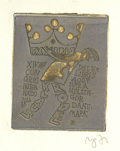 Exlibris by Valerijonas Vytautas Jucys from Lithuania for ? ? - Exlibris Congress 