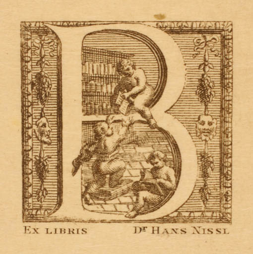 Exlibris by ? Unbekannt from Czech Republic for Dr. Hans Nissl - Book Child Jugend 