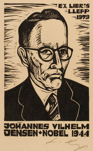 Exlibris by Lembit Lepp from Estonia for Lembit Lepp - Portrait 