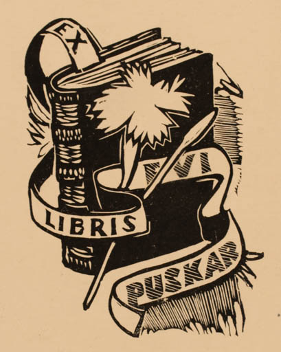 Exlibris by Väino Tönisson from Estonia for Evi Puskar - Book 
