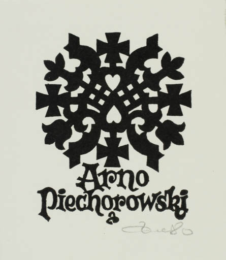 Exlibris by Zbigniew Dolatowski from Poland for Arno Piechorowski - Abstract Flora 
