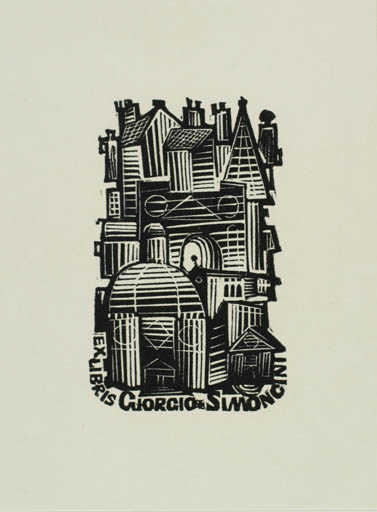 Exlibris by Jerzy Jarnuszkiewiez from Poland for Giorgio Simoncini - Architecture City 