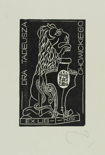 Exlibris by Zbigniew Jozwik from Poland for Dra. Tadeusza Chomickego - Fauna 