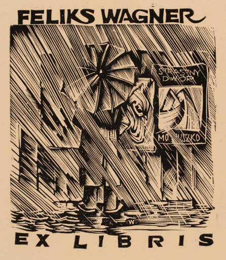 Exlibris by Wojciech Luczak from Poland for Feliks Wagner - 