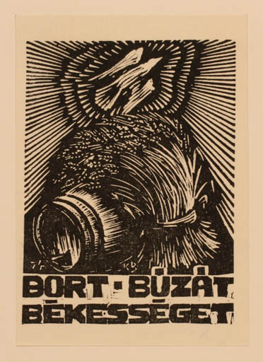Exlibris by Kosa Balint from Romania for Buzat Bort - Flora Bird 