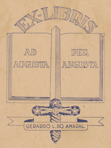 Exlibris by ? Unbekannt from Portugal for Gerardo L. do Amaral - Book Weapon 