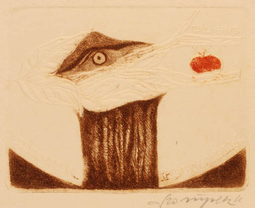 Exlibris by Kazimierz Szoltysek from Poland for Didier Powalik - 