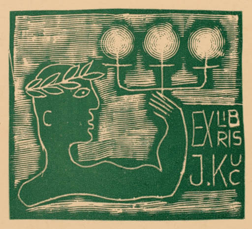 Exlibris by Alfonsas Cepaukas from Lithuania for J. Kuc - 