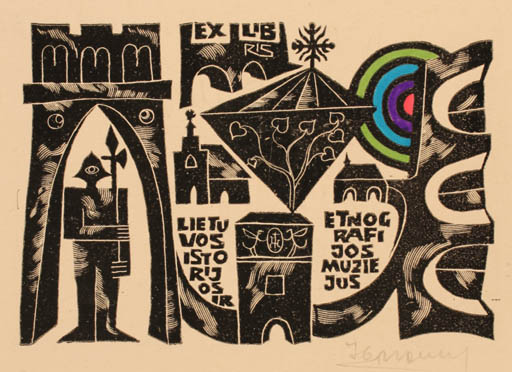 Exlibris by Alfonsas Cepaukas from Lithuania for ? Gedenkblatt - 