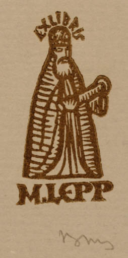 Exlibris by Valerijonas Vytautas Jucys from Lithuania for Mart Lepp - Religion 
