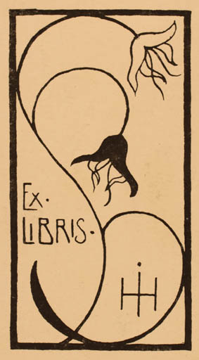 Exlibris by ? Unbekannt from Unknown for ? H. I. - Flower 