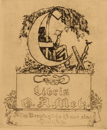 Exlibris by ? Unbekannt from Germany for G. A. Metz - 