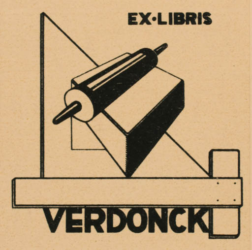 Exlibris by ? Unbekannt from Netherland for ? Verdonck - Working 
