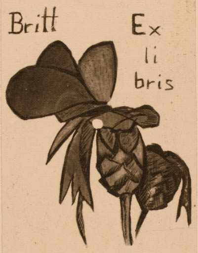 Exlibris by ? Unbekannt from Unknown for ? Britt - 