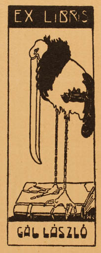 Exlibris by ? Unbekannt from Hungary for Laszlo Gal - Fauna Bird 