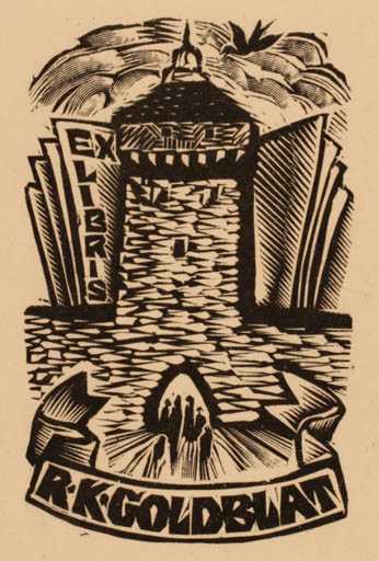 Exlibris by ? Unbekannt from Unknown for R. K. Goldblat - 