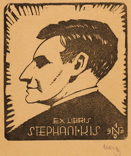 Exlibris by ? Unbekannt from Hungary for Stephani Kis - Portrait 