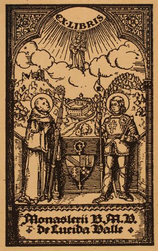 Exlibris by ? Unbekannt from Unknown for ? Monasterii de Lucida Valle - Religion Knight 