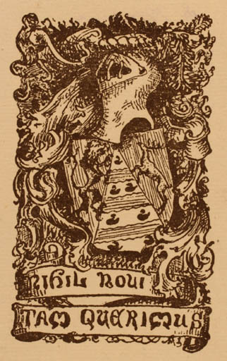 Exlibris by ? Unbekannt from Unknown for Tam Querimus - Heraldry 