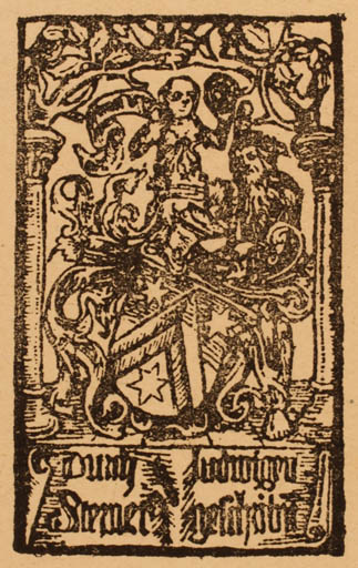 Exlibris by ? Unbekannt from Germany for Ludwig Stewer - Heraldry 