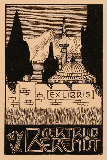Exlibris by ? Unbekannt from Germany for Gertrud Berendt - 