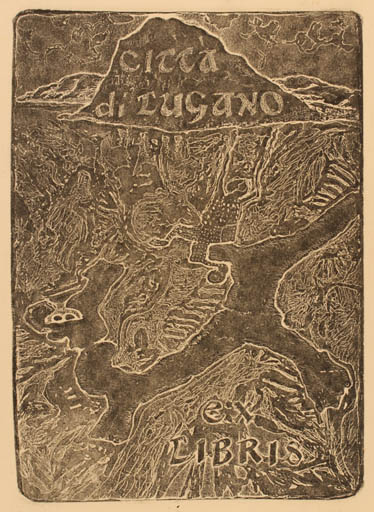 Exlibris by ? Unbekannt from Unknown for Citta di Lugano - 