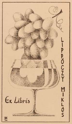 Exlibris by ? Unbekannt from Poland for Dr. Nicholas Lippoczy - Fruit Wine 