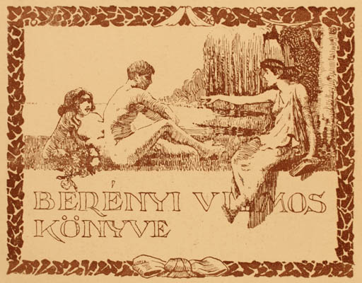 Exlibris by ? Unbekannt from Hungary for Vilmos Berenyi - Jugend 