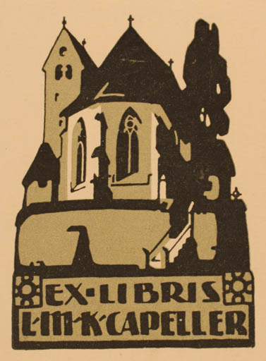 Exlibris by ? Unbekannt from Unknown for L. M. K. Capeller - Church 