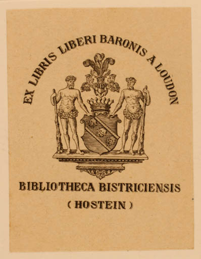 Exlibris by ? Unbekannt from Unknown for Baronis A. Loudon - Heraldry 