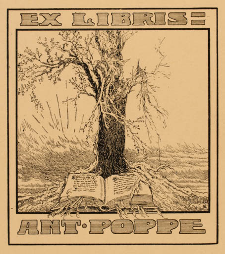 Exlibris by ? Unbekannt from Unknown for Ant. Poppe - Book Tree 