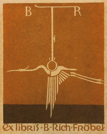 Exlibris by ? Unbekannt from Germany for B. Rich-Fröbel - Bird 