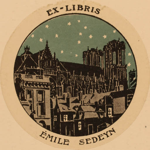 Exlibris by ? Unbekannt from France for Emile Sedeyn - City 