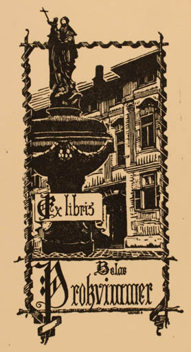 Exlibris by ? Unbekannt from Unknown for ? Prokvimmer - Architecture 
